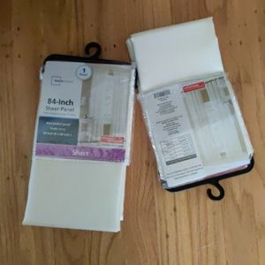 WalMart sheer window curtains & drapes 2 panel